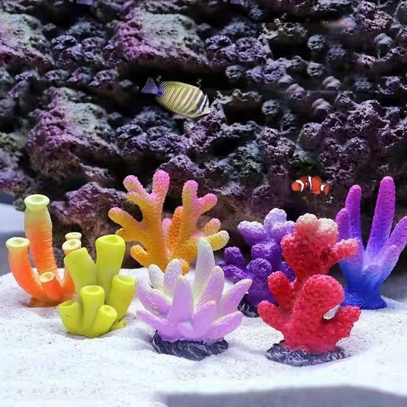 Custom Aquarium Landscaping Fish Tank Decoration Aquarium Accessories Colorful Coral Aquarium Decoration