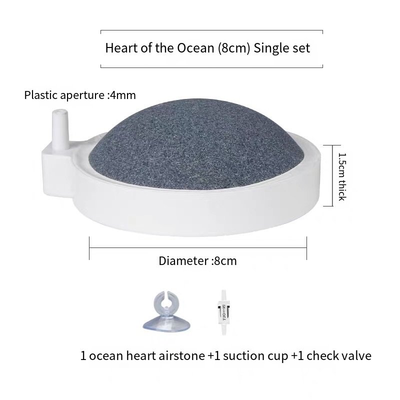 Heart of the Ocean Oxygenation Pump Head Bubble Stone Old Fishsmith Air Disc Explosion Air Column