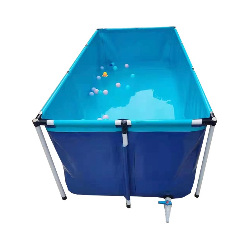 Cheap Durable Metal Frame Pool Above Ground Rectangle PVC Wall Frame Pool