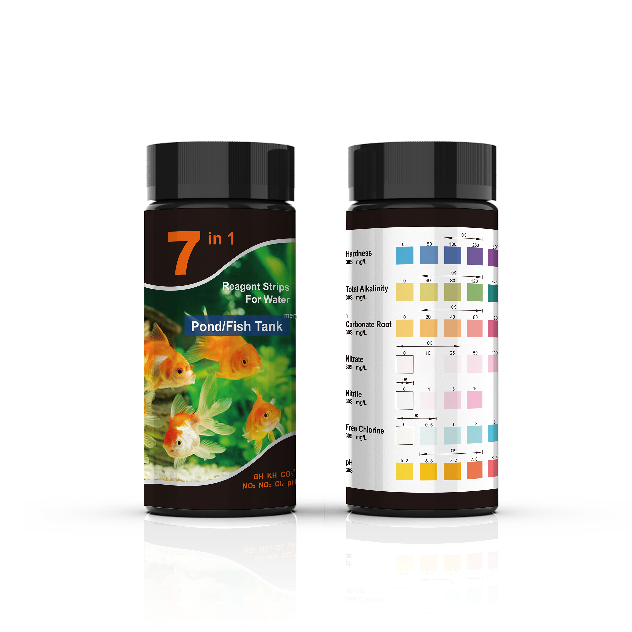 Aquarium Fish Tank Water Test Kit Visual Acuity Examination Apparatus for Pond Water Ammonia Test Strips