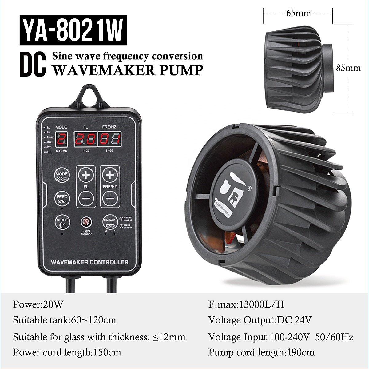 Factory Price Wholesale Wave Maker Salt Water Wifi Control Wave Maker Foe Aquarium Moving Wave Maker Aquarium