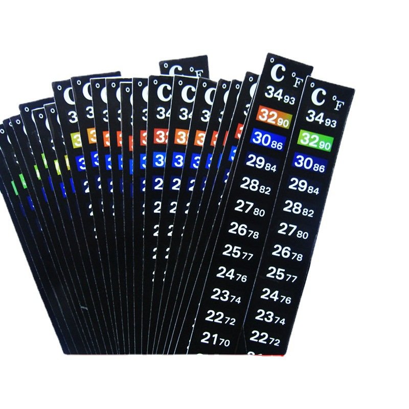 Adhesive Aquarium Thermometer Sticker Fish Tank Temperature Sticker