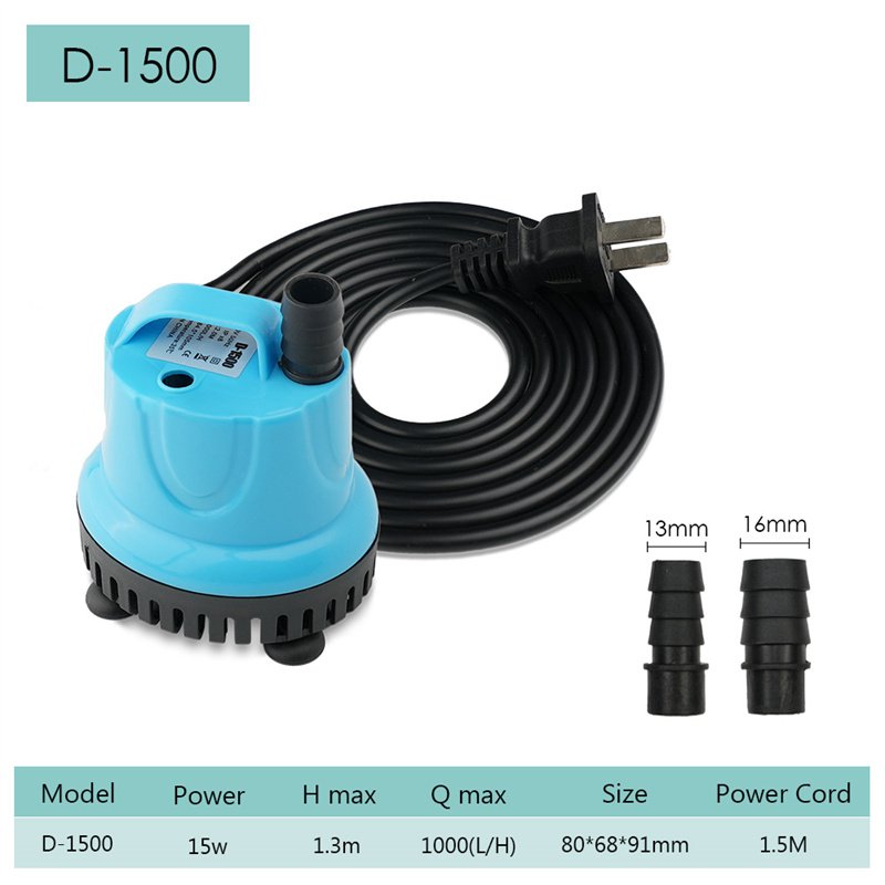 JUYANG Mini Submersible Water Pump Ac Water Motor Pump Hydroponic Small Bottom Suction Pump Electrical Aquarium Water Pumps
