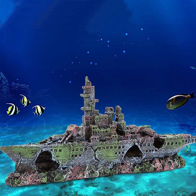 warship black pearl pirate ship aquarium decor aquarium decoration ship