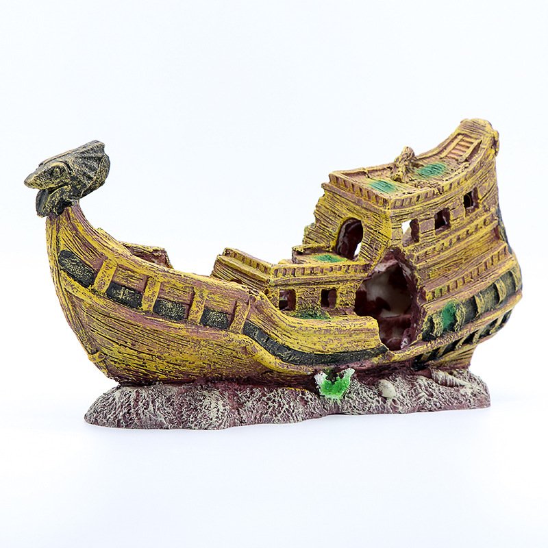 warship black pearl pirate ship aquarium decor aquarium decoration ship
