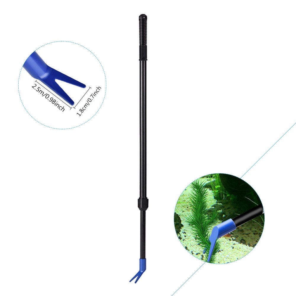 C&C Upgraded Telescopic 6 in 1 Aquarium Cleaning Kit brush for Fish Tank