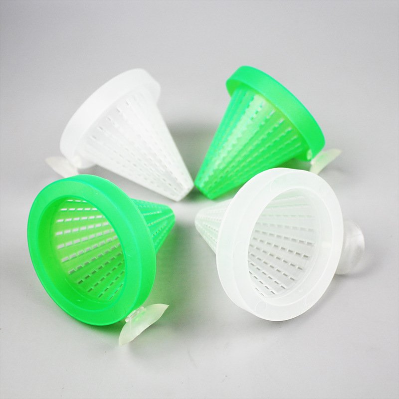 Plastic cone cup cheap wholesale aquarium feeder red worm cup for feeding fish