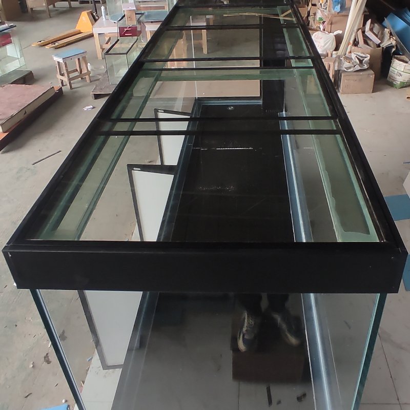 Flip cover aquarium accessories Low iron glass fish tank sliding cover glass lid for fish tank