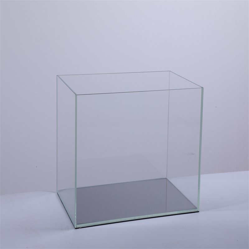 30cm Ultra white glass fish tank aquarium high definition right angle glass fish tank ultra white water and land tank