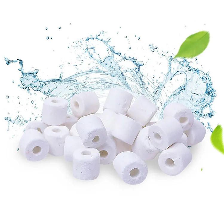 Aquarium Fish Tank Ceramic Ring Aquarium Filter Breathing Ring Filter Material