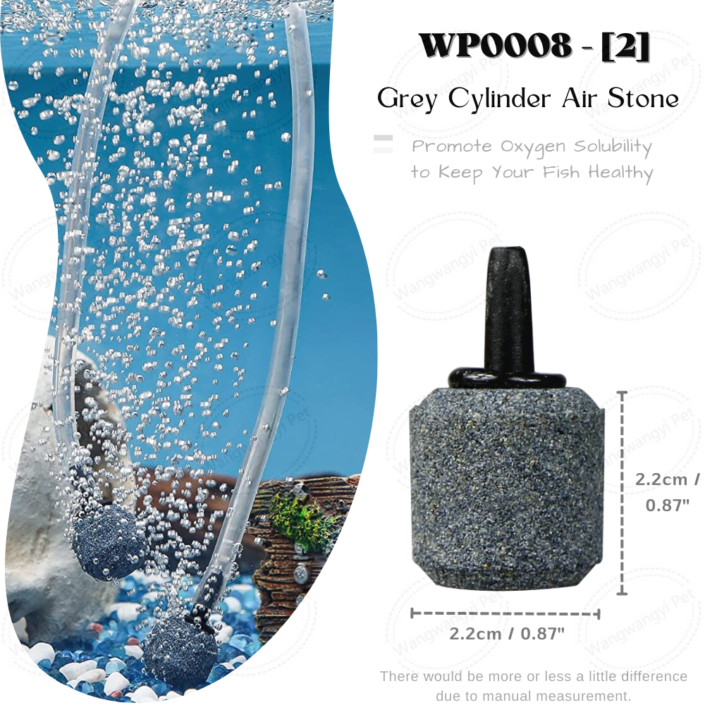 Aquarium Air Stone Cylinder Bubble Diffuser Release Tool for Air Pumps Small Buckets and Fish Tanks