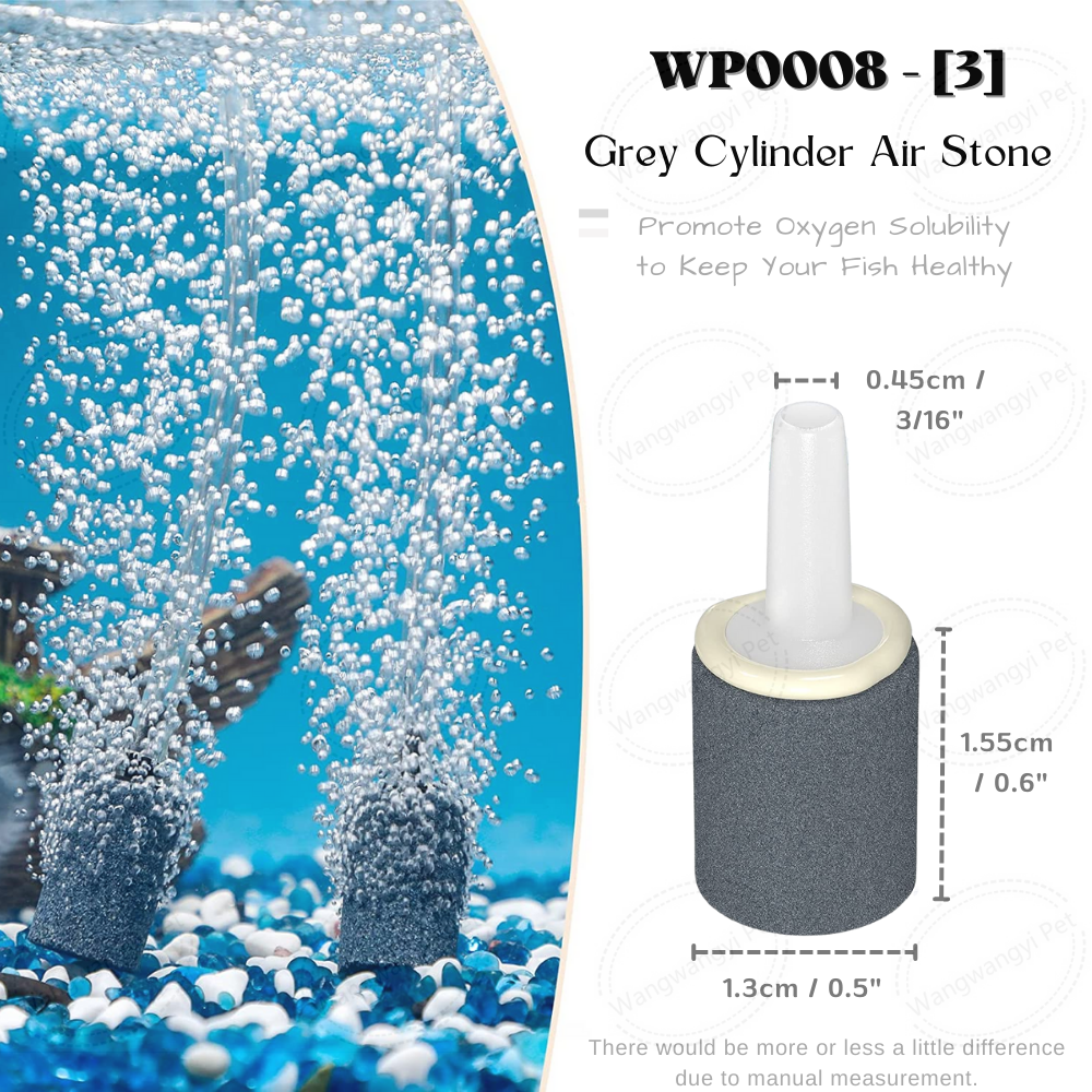 Aquarium Air Stone Cylinder Bubble Diffuser Release Tool for Air Pumps Small Buckets and Fish Tanks