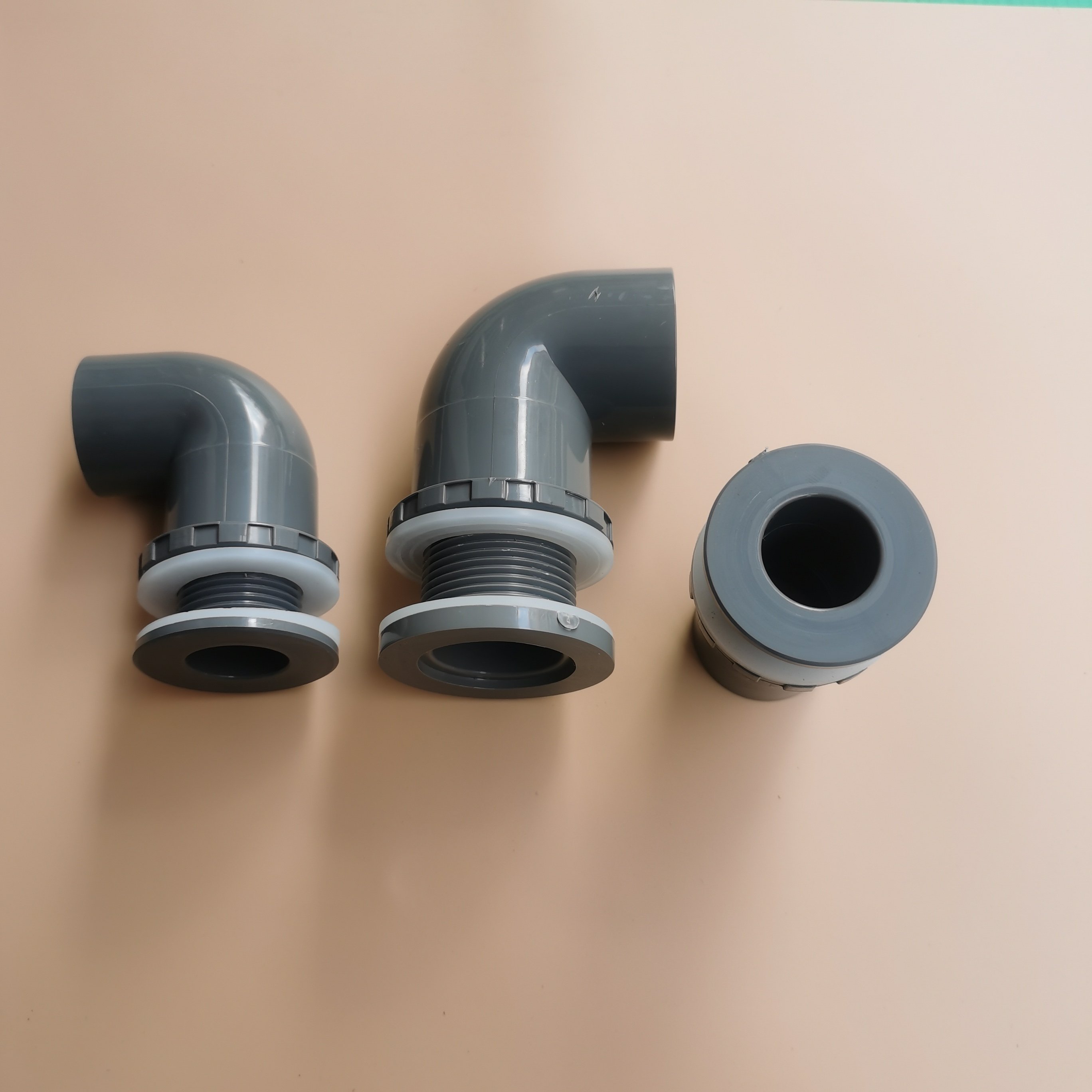 Aquarium connector pvc bulkhead fitting pipe connector for aquariums fish pond pool irrigation