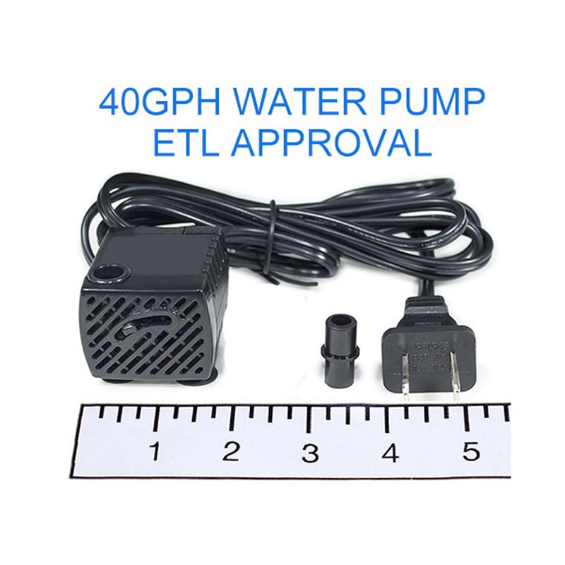 JR-150 3.2W Low Noise Mini 120V 220-240V DC Brushless Household Submersible Cooler Water Pump for Air Conditioner, Aquarium