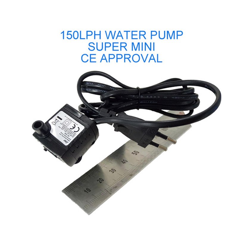 JR-150 3.2W Low Noise Mini 120V 220-240V DC Brushless Household Submersible Cooler Water Pump for Air Conditioner, Aquarium