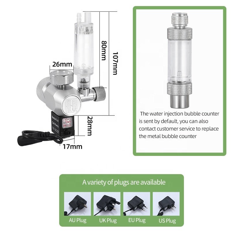 WYIN R103 Double table Aquarium co2 regulators Aquarium CO2 equipment co2 gas regulator For Aquatic plant