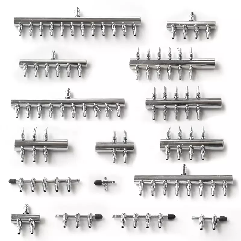 1 2 3 4 5 Way Aquarium Air Splitter Valve Fish Tank Air Pump Flow Splitter Distributor Pump Valve Tap Lever Control Switch Valve