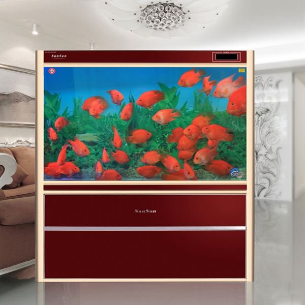 SUNSUN Aquarium Fish Tank Professional Tanks Aquarium Big or Small Glass Ultra Clear Glass Aquarium Fish Tank with Filtter 2w 4W