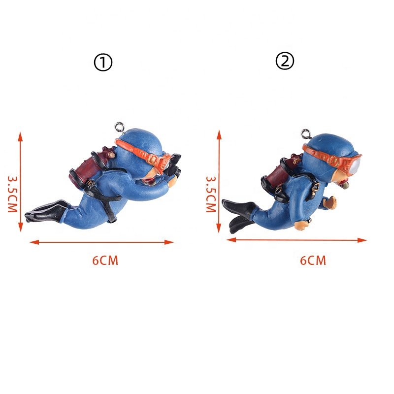 Fish Tank Aquarium Decoration Small Landscaping Penguin Mermaid Aquanaut Floating Fish Tank Aquarium Accessories