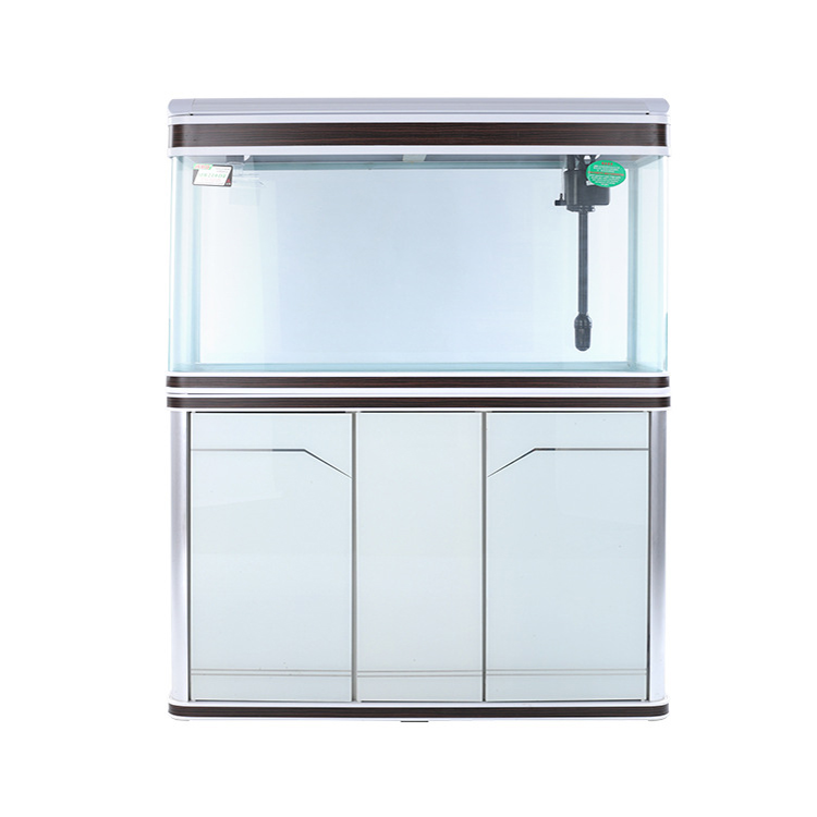 2021 new super white aquarium living room Floor-style, aquarium large landing home small@