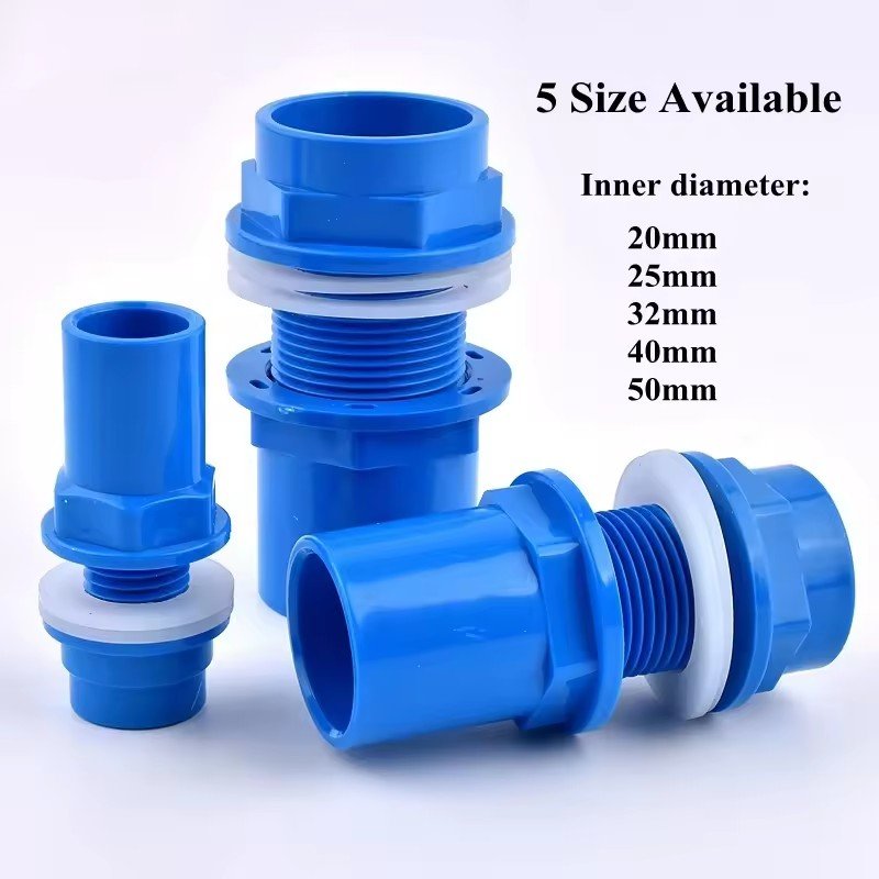 20-50mm aquarium accessories drainage pvc pipe joint 2 way pipe connector plastic for home garden diy aquarium fish tank