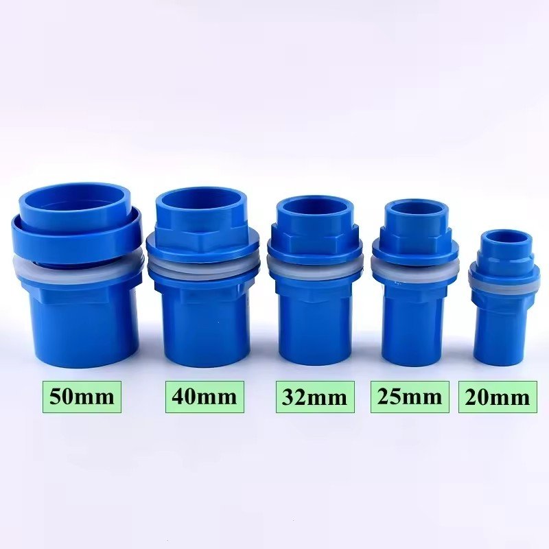20-50mm aquarium accessories drainage pvc pipe joint 2 way pipe connector plastic for home garden diy aquarium fish tank