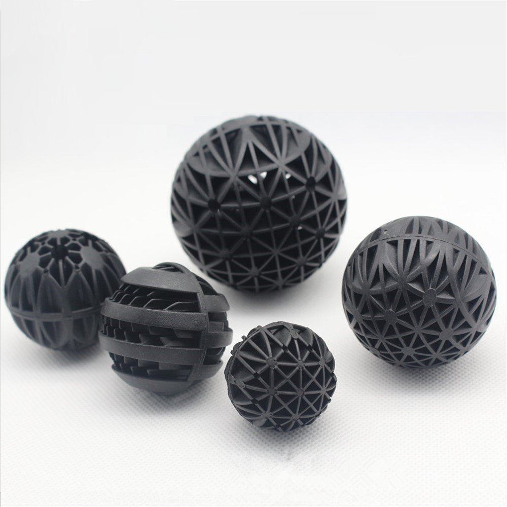 PP 16-76mm Plastic Floating Bio Ball with Sponge Biofilter Media for Aquarium Fish Pond