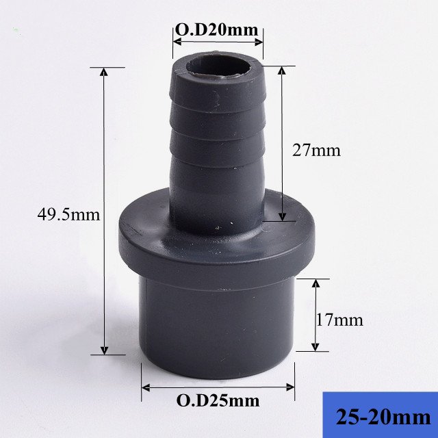 O.D20/25-8/10/12/14/16/19/20/25mm PVC Hose Pagoda Connector Adapter Garden Irrigation Water Pipe Soft Hose Joints Fitting
