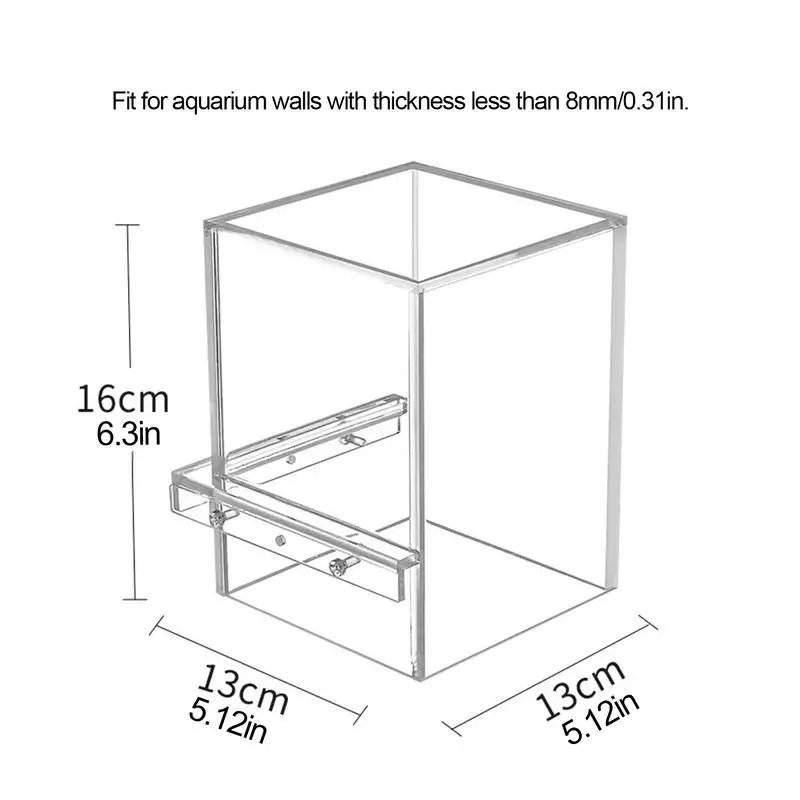 Acrylic Fish Tank Auto-Refill Aquarium Fish Elevator Tanks Lightweight Inverted Above Water