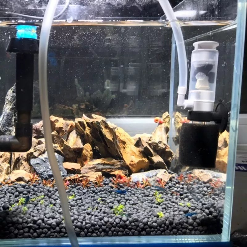 Mini Aquarium Filter Plastic Ultra-quiet Filter Small Fish Tank Mini Aquariums Waterfall Filter