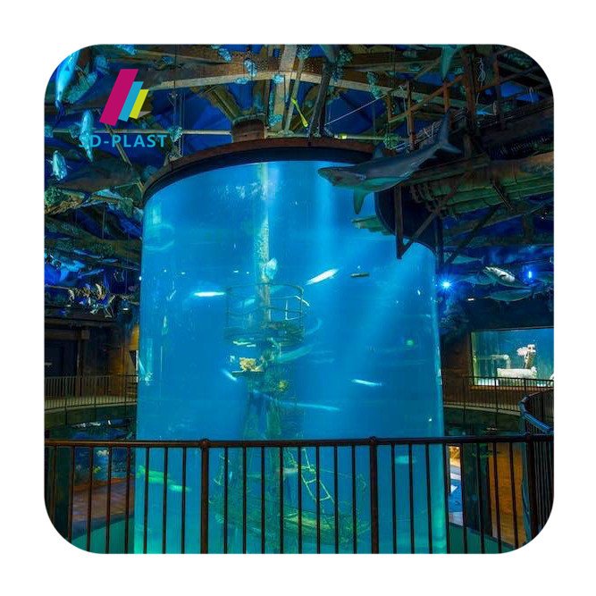 Unique complete marine tank set up design clear round acrylic fish tank aquarium
