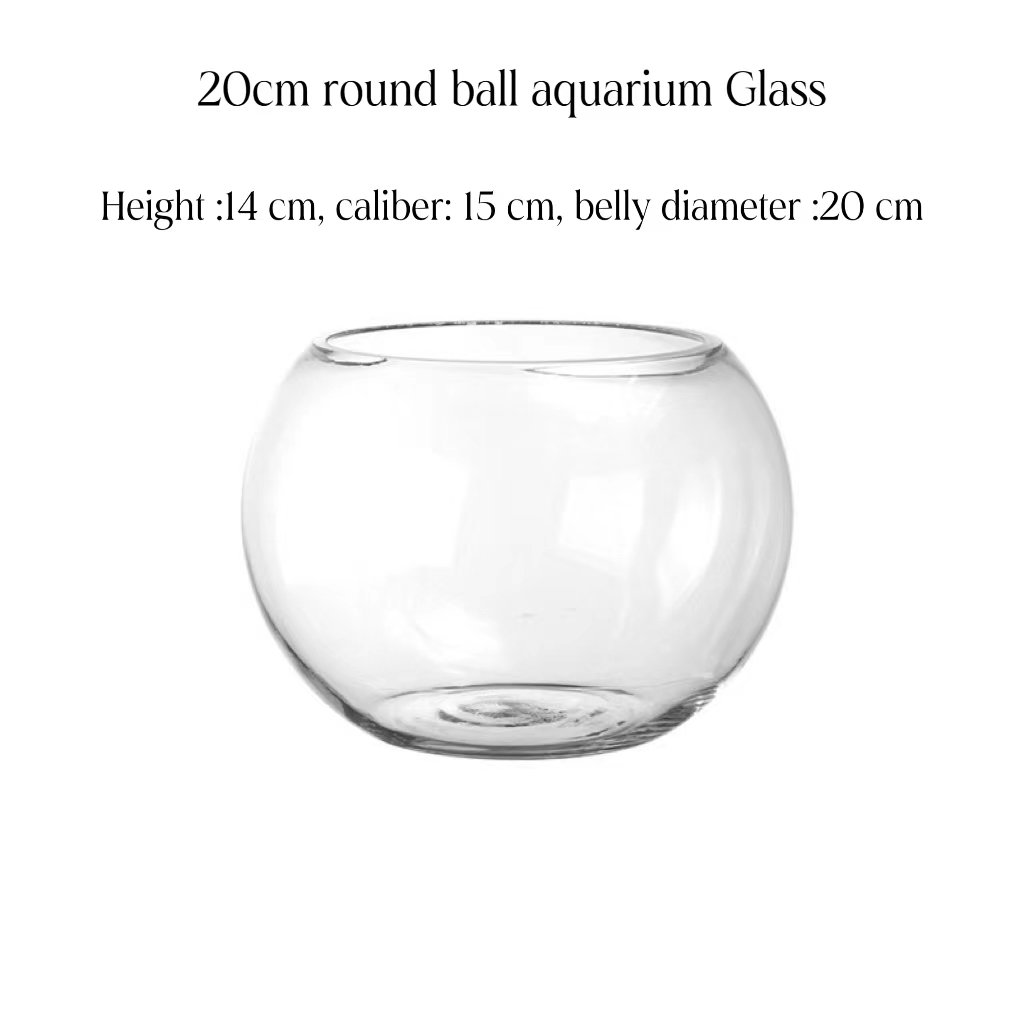 Fish tank pet glass factory new design large circular office fish tank aquarium