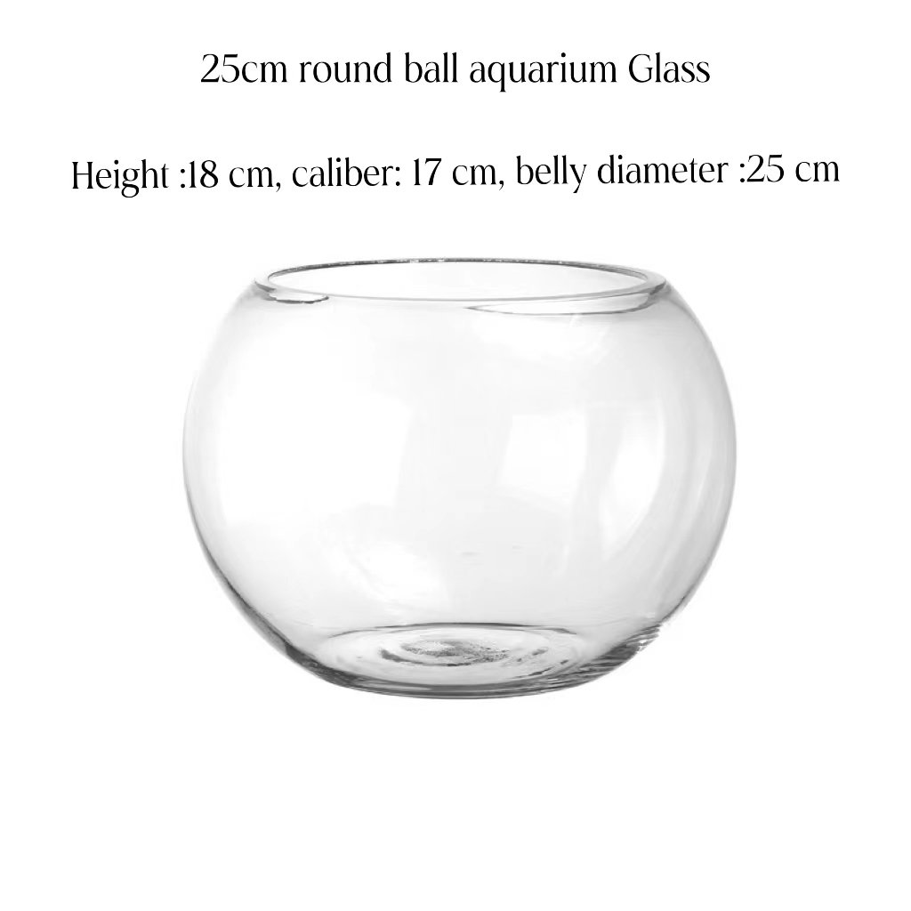 Fish tank pet glass factory new design large circular office fish tank aquarium