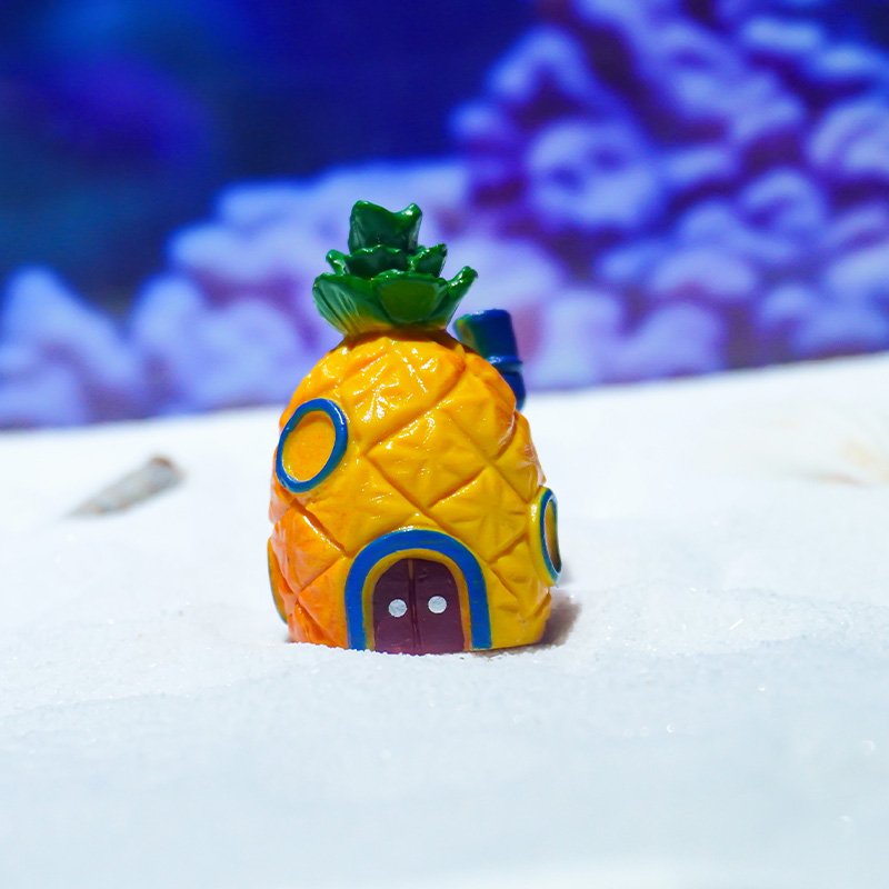 Hot Mini Pineapple House Fish Aquarium Decoration Octopus Home Krusty Krab Aquarium fish tank Decorative Ornament