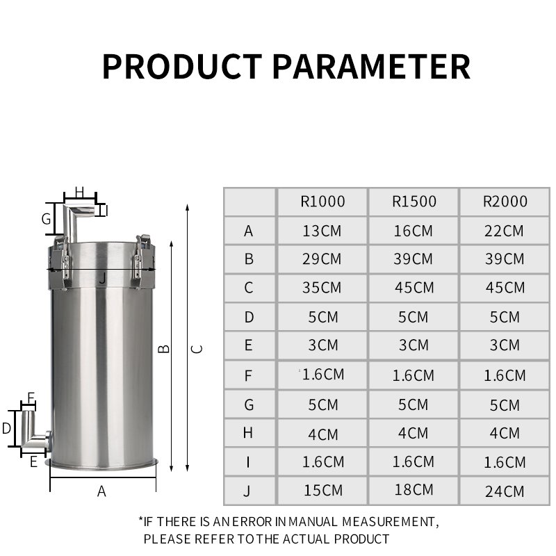 external aquarium filter bucket fish filter aquarium with OEM and ODM service Fish tank stainless steel filter barrel