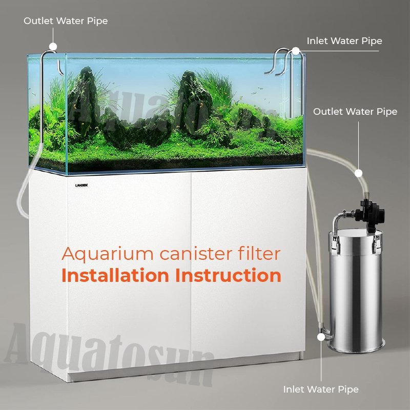 Premium Quality Aquarium Filter External Stainless Steel Canister Filter Aquarium External Filter Canister