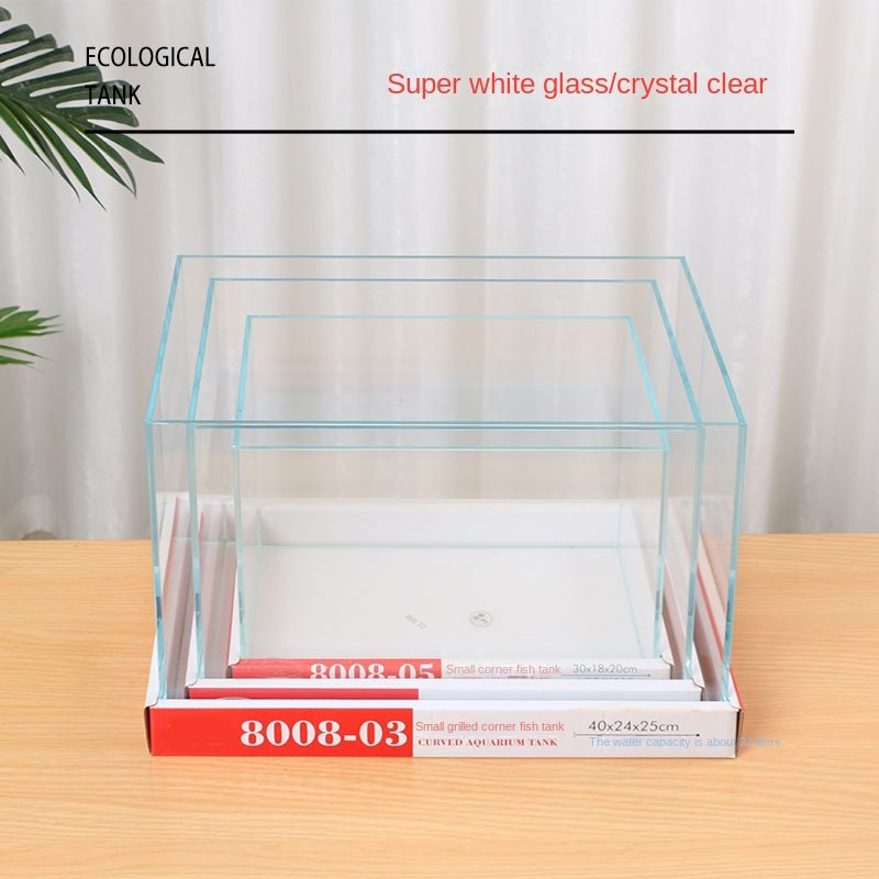 Aquarium Ultra Clear Rimless Glass Plant Fish Tank