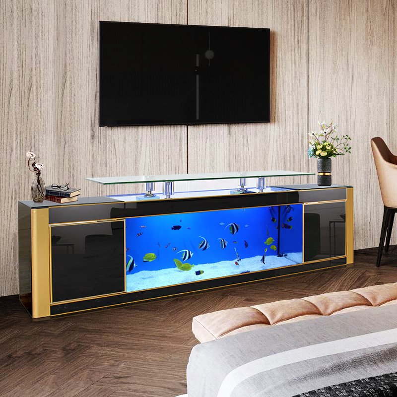 High Quality Glass Fish Tank Aquarium TV Stand Fish Tank For Living Room