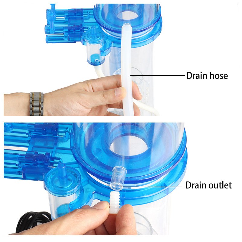 Heto Factory price Small Nano saltwater/seawater aquarium, reef/coral fish tank,saltwater filter protein skimmer aquarium marine