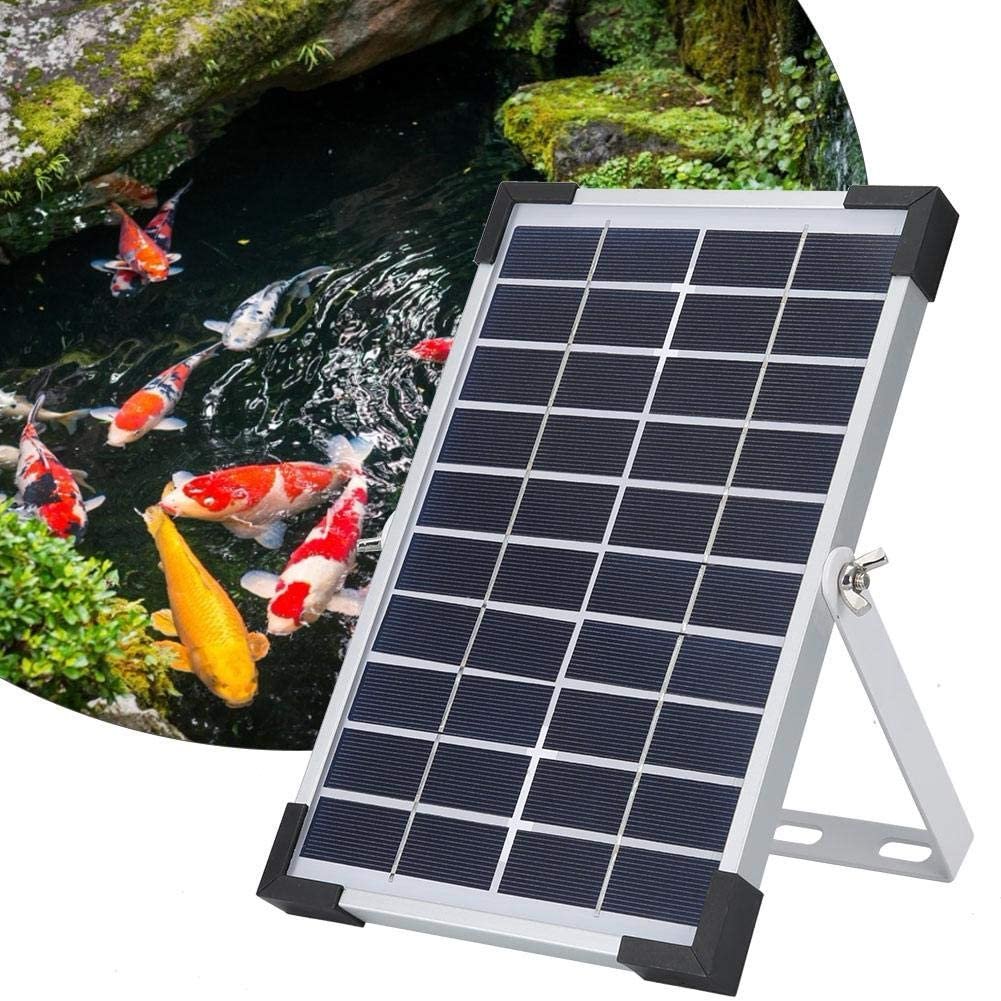 Outdoor Solar Powered Panel support USB rechargeable Air oxygenator Oxygen Pump for Fish Pond/Fish Tank/Aquarium Pond