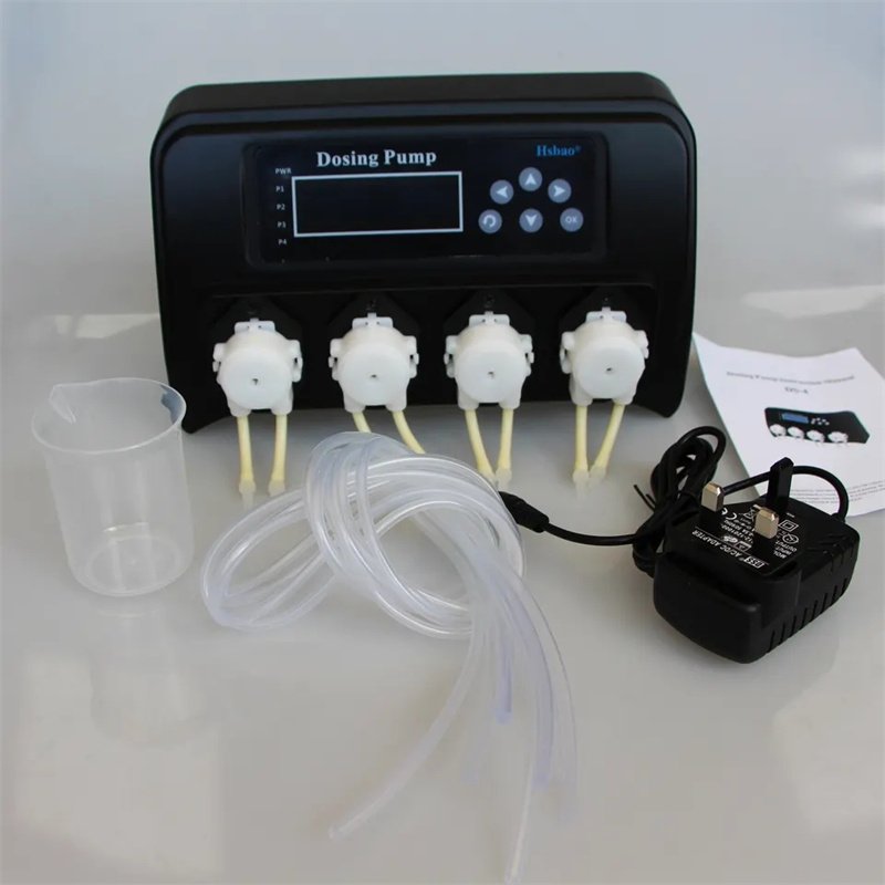 JUYANG Automatic Nutrient Doser 4 Channel Auto Dosing Pump Aquarium Programmable Titration Machine Dosing Pump For Coral Tank