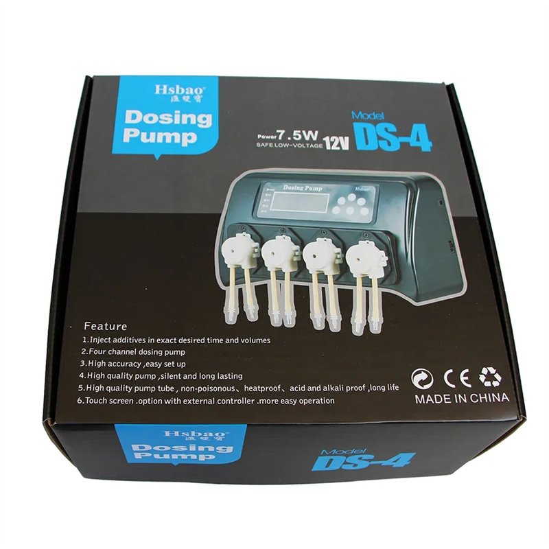 JUYANG Automatic Nutrient Doser 4 Channel Auto Dosing Pump Aquarium Programmable Titration Machine Dosing Pump For Coral Tank