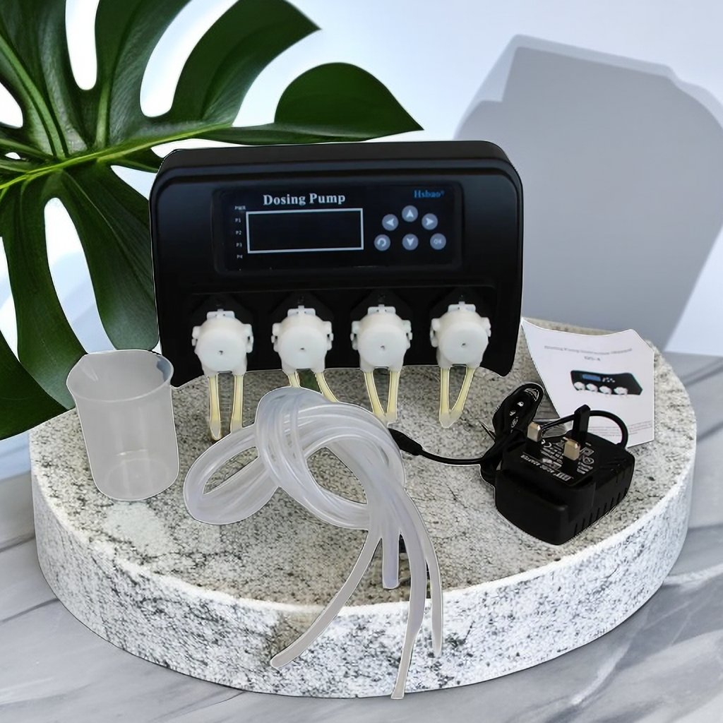 JUYANG Automatic Nutrient Doser 4 Channel Auto Dosing Pump Aquarium Programmable Titration Machine Dosing Pump For Coral Tank