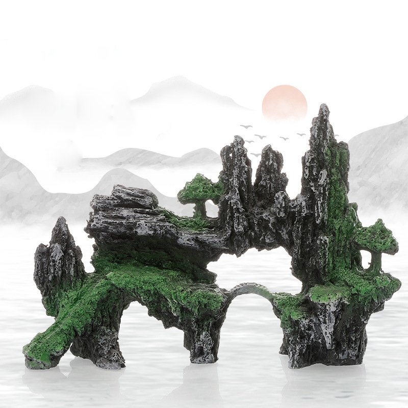 2024 New wn Fish Tank Landscape Aquarium Decoration Ornament Resin Crafts Fish Tank Decorations
