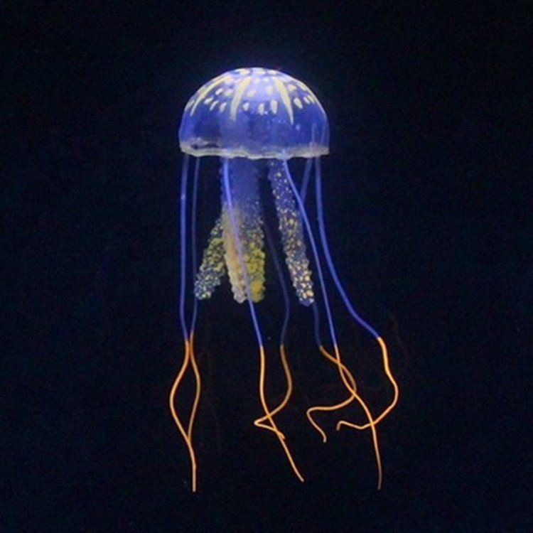 New Luminous Jellyfish Aquarium Decoration Accessories in Stock Aquarium Artifical Silicone Decorations & Ornaments