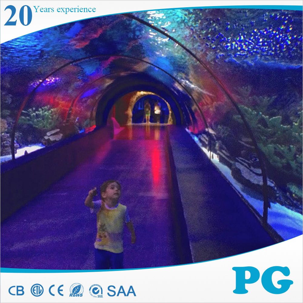 PG Luxury Style Oceanarium One Time Cast Curved Transparent Panels Underwater Sheet Fantastic Large Acrylic Aquarium Tank Tunnel