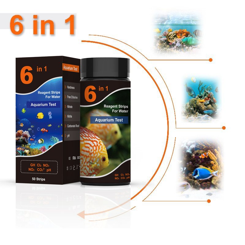 CI2 NO2 NO3 PH KH GH Water analysis test kit Aquarium test strips