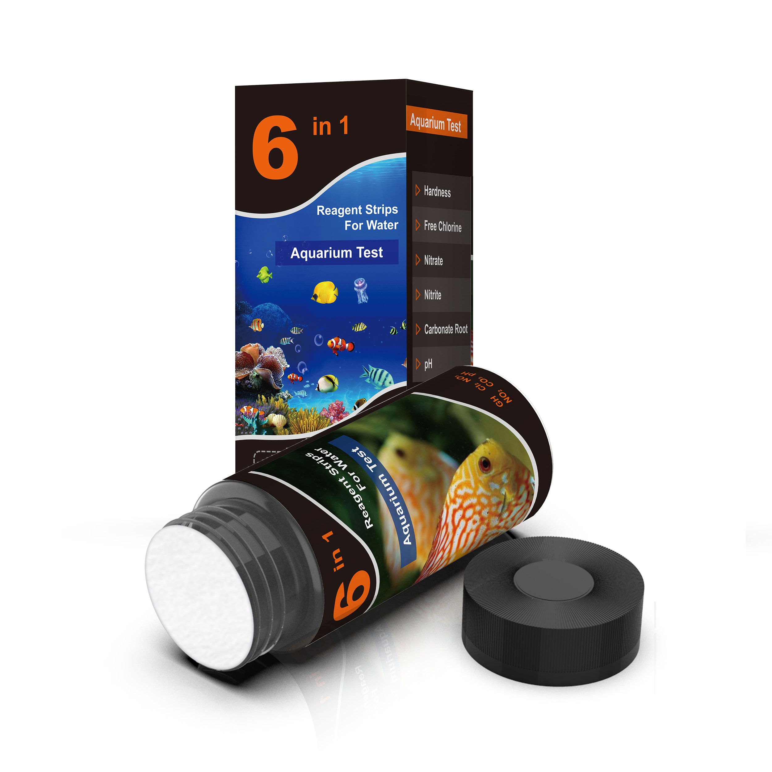 CI2 NO2 NO3 PH KH GH Water analysis test kit Aquarium test strips