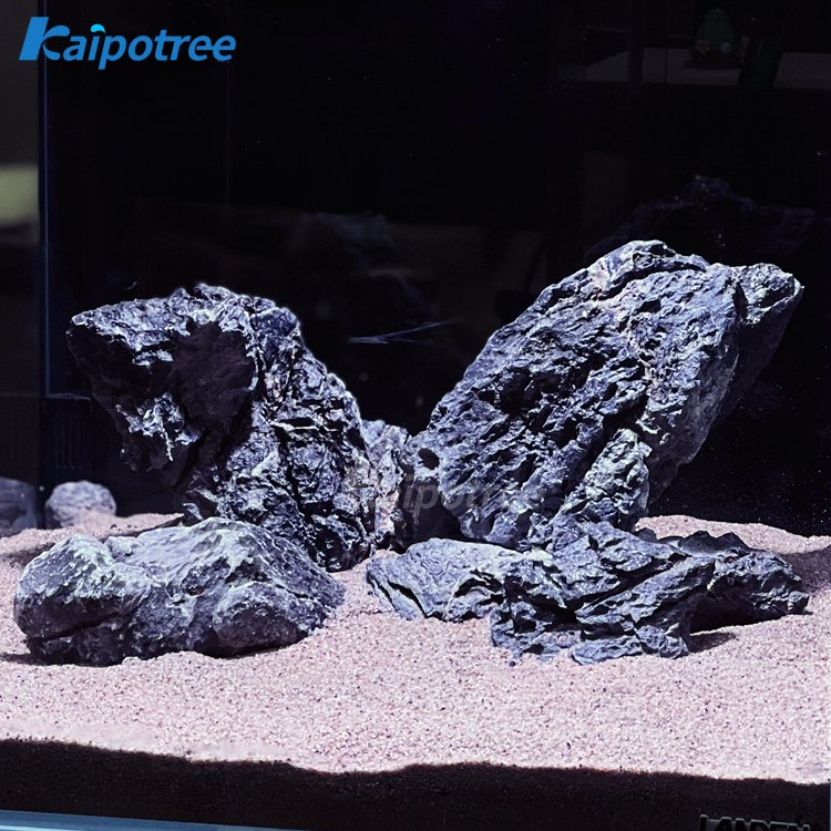 Black Rocks aquarium Decoration Landscaping Aquarium Rocks Dragon Stone for Fish Tank