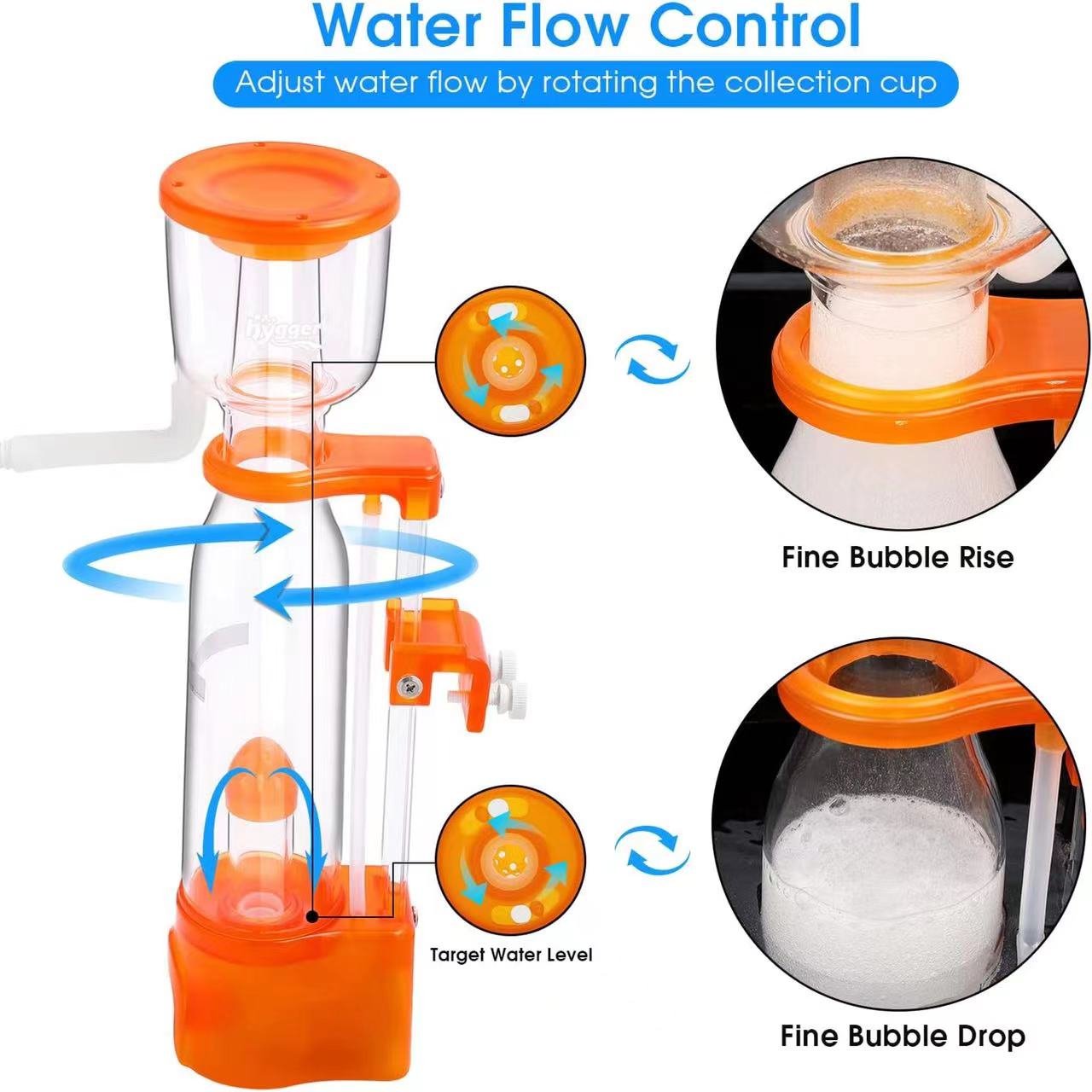 SQ70 PLUS protein skimmer for nano fish tanks, aquariums, pet fish and aquatic pets